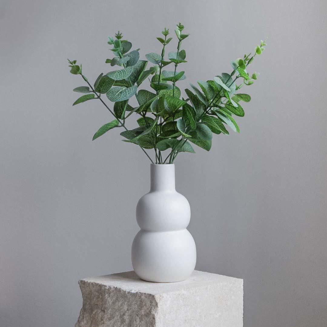 Ваза Nana ceramics керамическая Булька 15 см Белый матовый (2788481801)