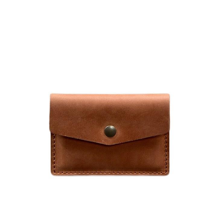 Кард-кейс кожаный 9.0 Crazy Horse Светло-коричневый (A-028125)