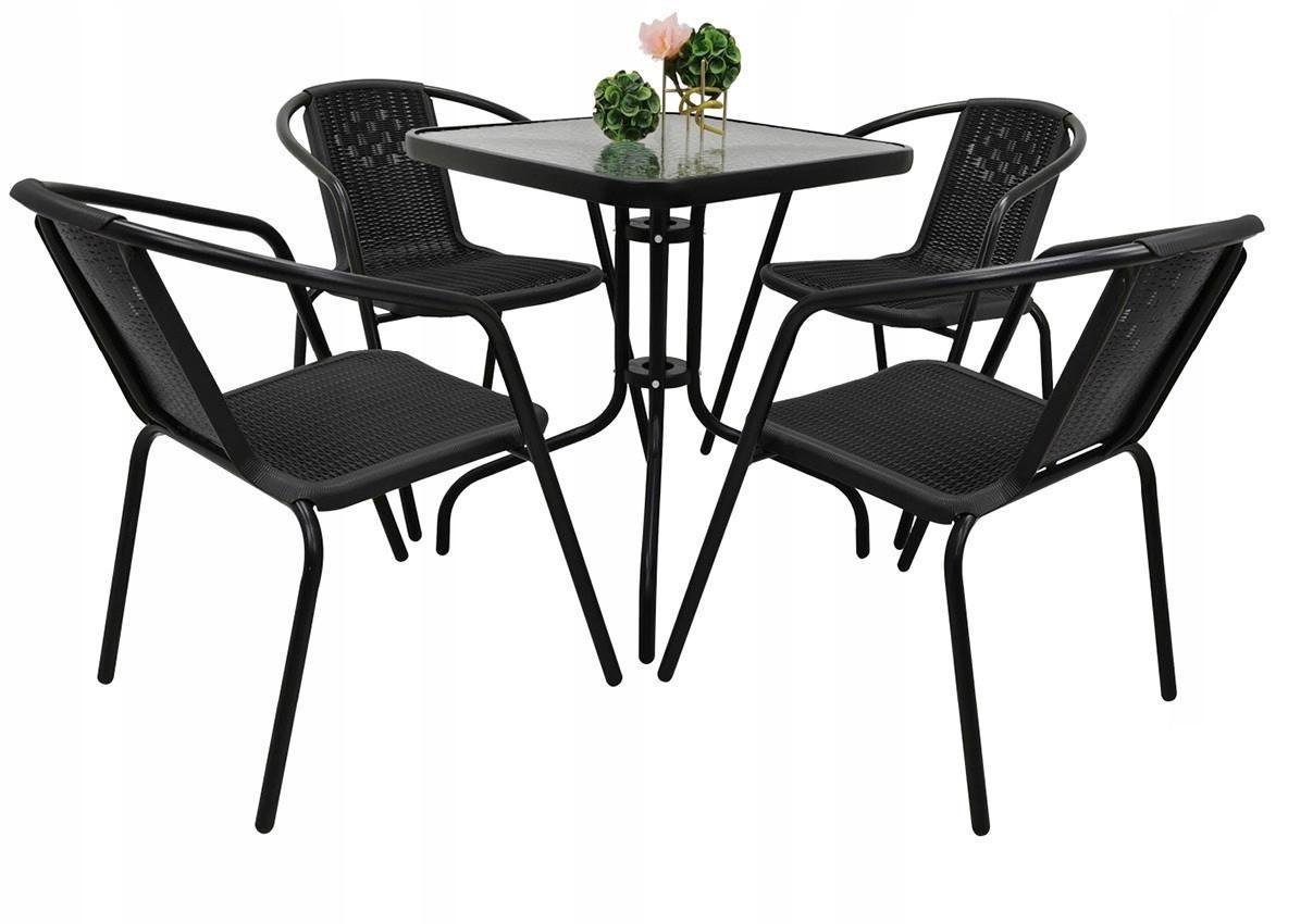 Комплект садовой мебели Jumi Bistro-4 квадратный стол (2616427441)