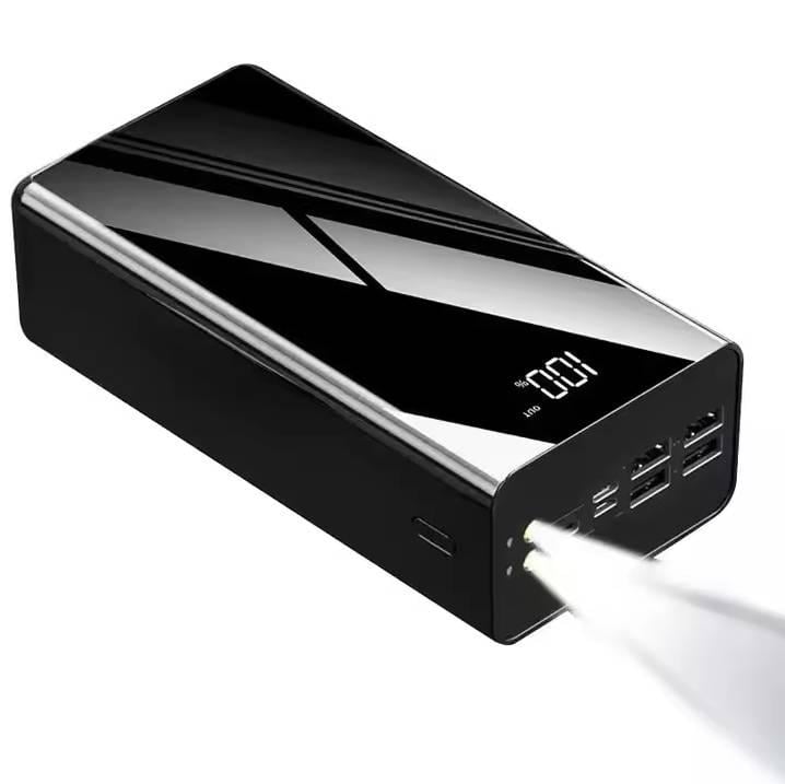 Повербанк 115 60000 mAh з екраном та ліхтариком Black (15341) - фото 1