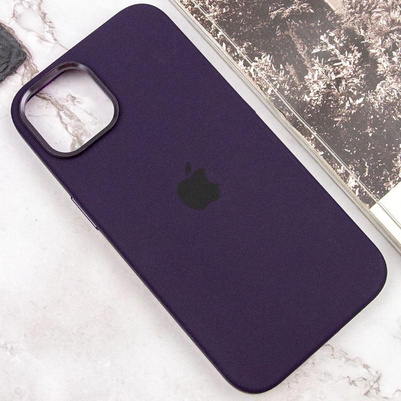 Протиударний чохол Silicone Case Metal Buttons (AA) для Apple iPhone 13 (6.1") Фіолетовий / Elderberry - фото 7