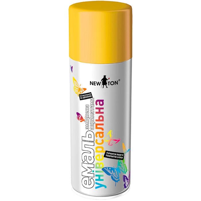 Краска аэрозольная New Ton RAL 1023 400 мл Желтый (58128) Краска аэрозольная New Ton RAL 1023 400 мл Желтый (58128)