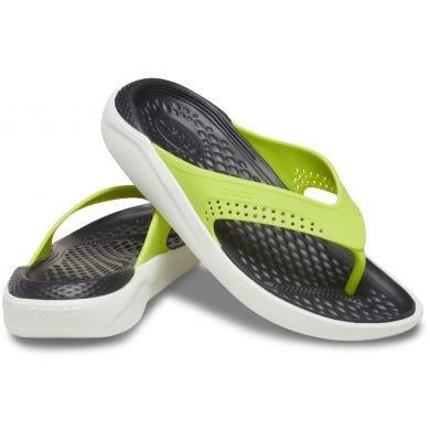 Фліпи Crocs LiteRide Flip p. М9/ЄВР 42-43 Lime Punch/Almost White (7184801)