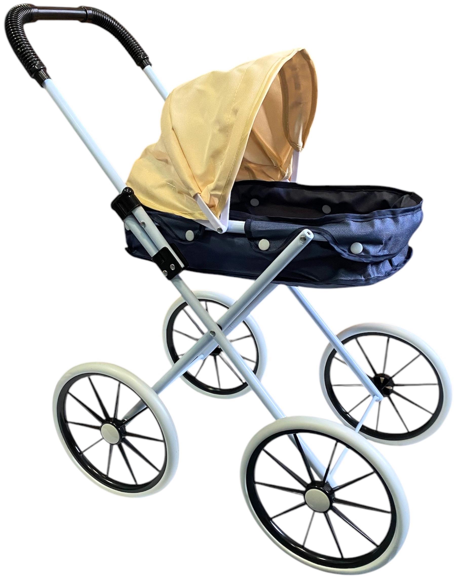 Коляска игрушечная для кукол детская складная большая 60х50х30 см