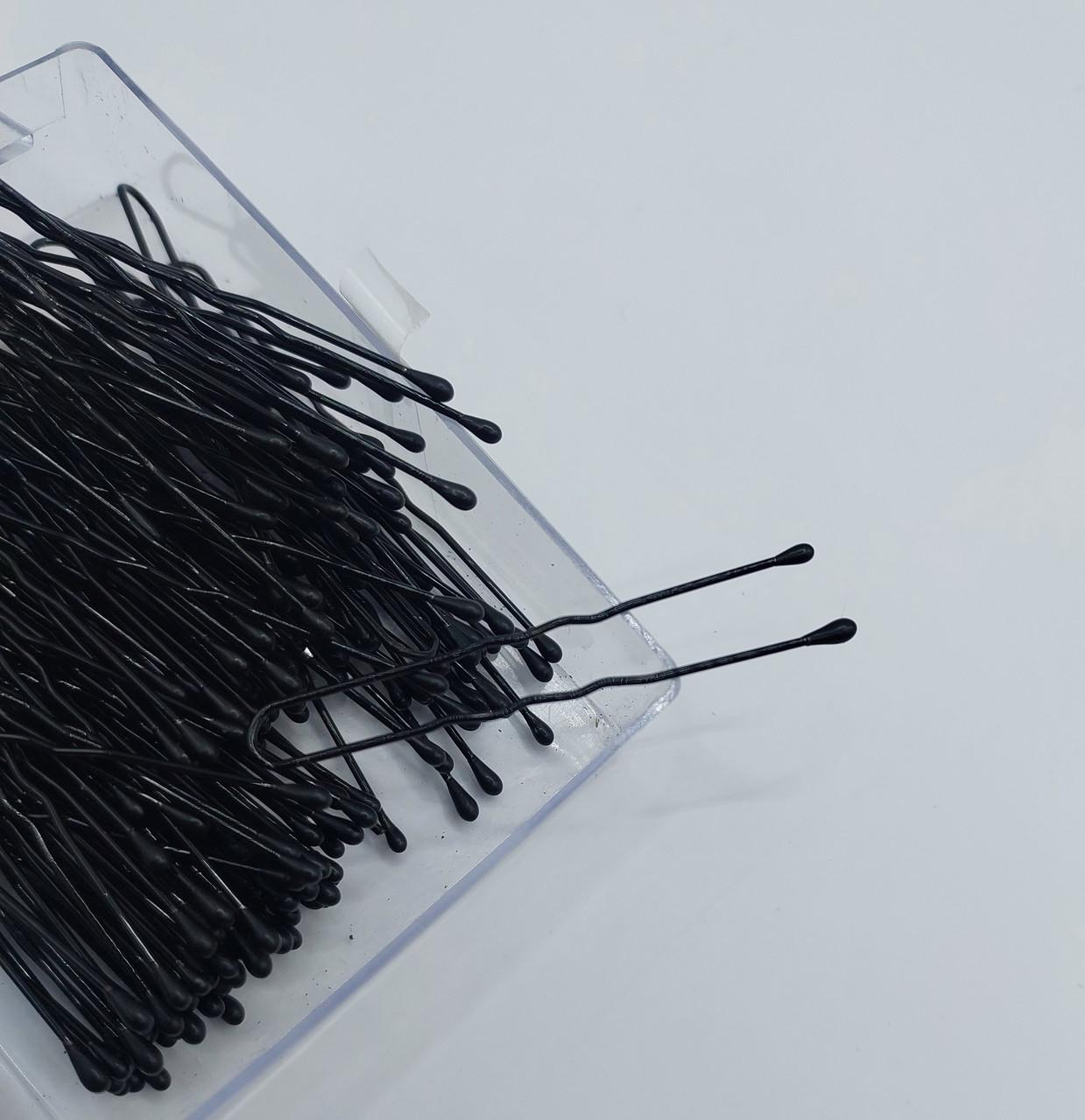 Заколки для волос ДенІС professional 45 мм волна 100 шт.Черный (1453070707) - фото 4