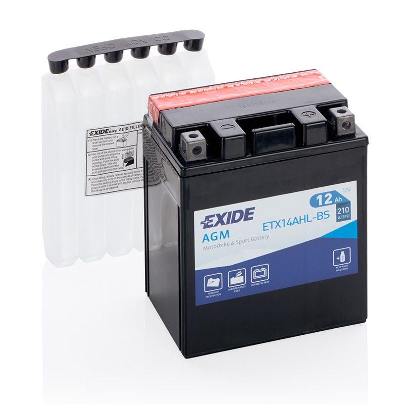 Акумулятор EXIDE ETX14AhL-BS