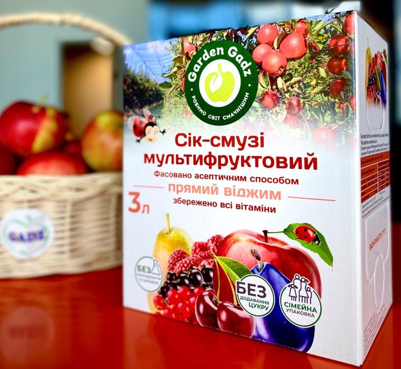 Сік-смузі мультифруктовий з м’якоттю Gadz 3 л (2625176991)