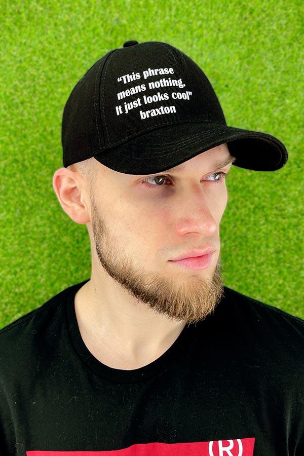 Бейсболка с надписью "it just looks cool" Braxton унисекс Черный (1393) Бейсболка с надписью "it just looks cool" Braxton унисекс Черный (1393)