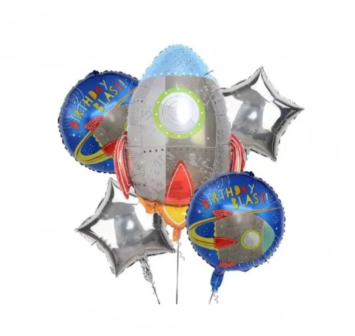 Набір кульок Космос для хлопчика 5 шт. One size Різнокольоровий (5012/3)