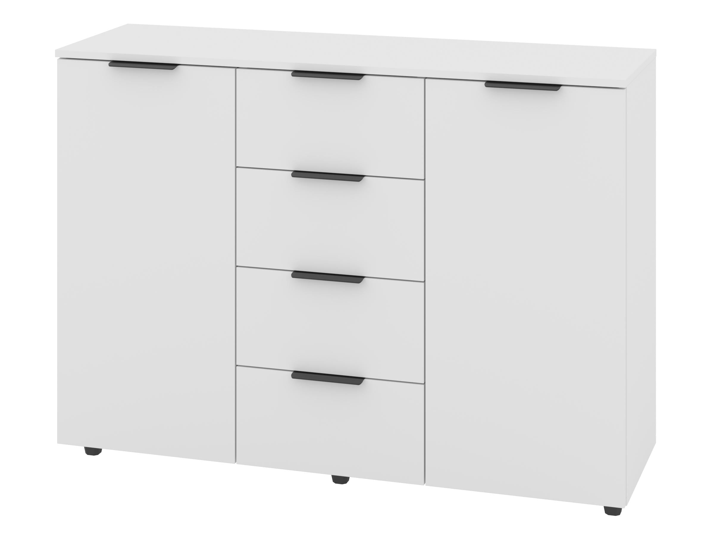 Комод з шухлядами PEHOTIN К-4+2А ДСП 120х38х87,5 см Білий (PN-100639)