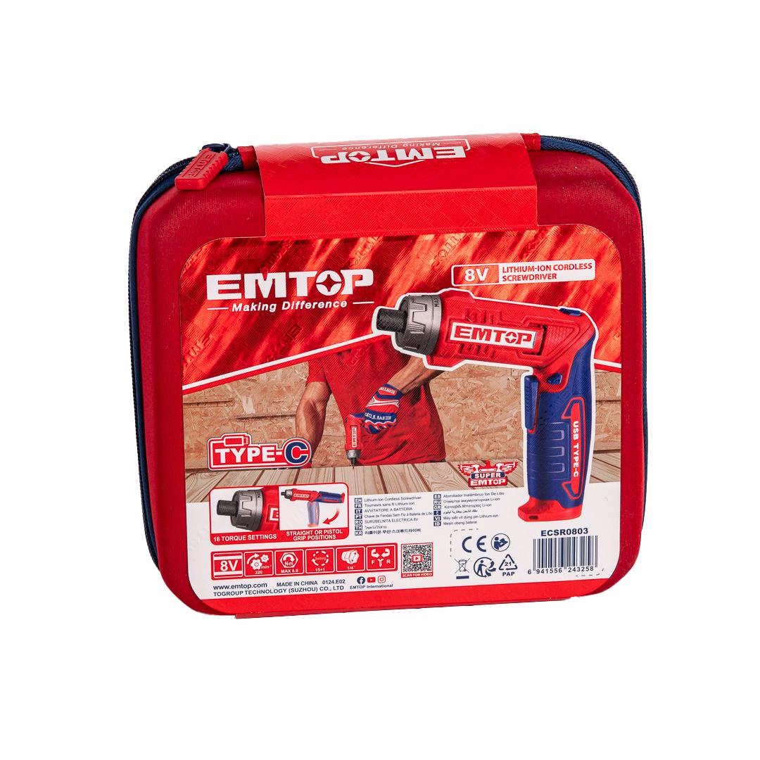 Отвертка аккумуляторная EMTOP ECSR0803 - фото 11