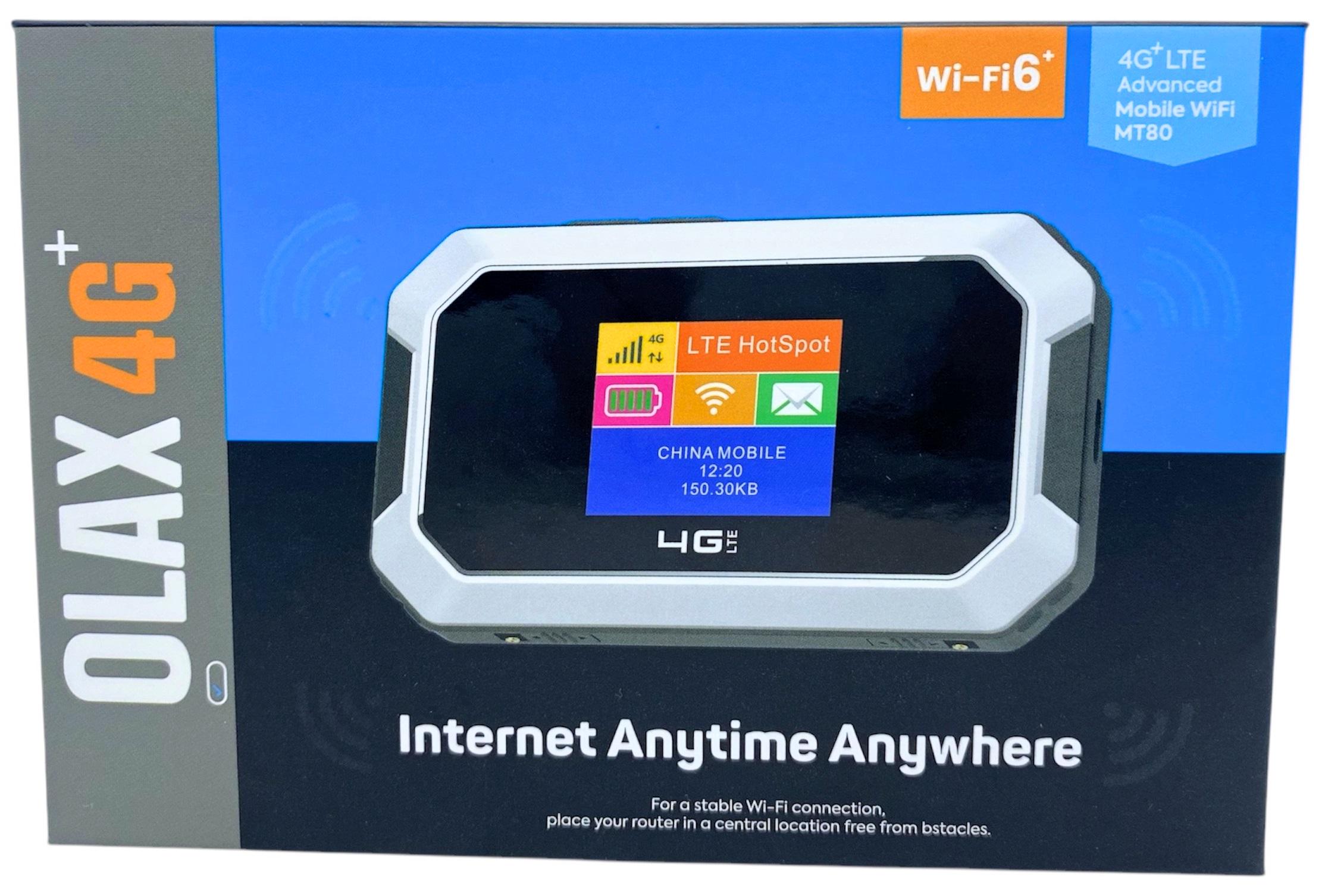 Роутер WIFI модем мобільний 4G Olax МТ 80 Олакс маршрутизатор два виходи під антену акумулятор 3000 мАг - фото 9 Роутер WIFI модем мобільний 4G Olax МТ 80 Олакс маршрутизатор два виходи під антену акумулятор 3000 мАг - фото 9