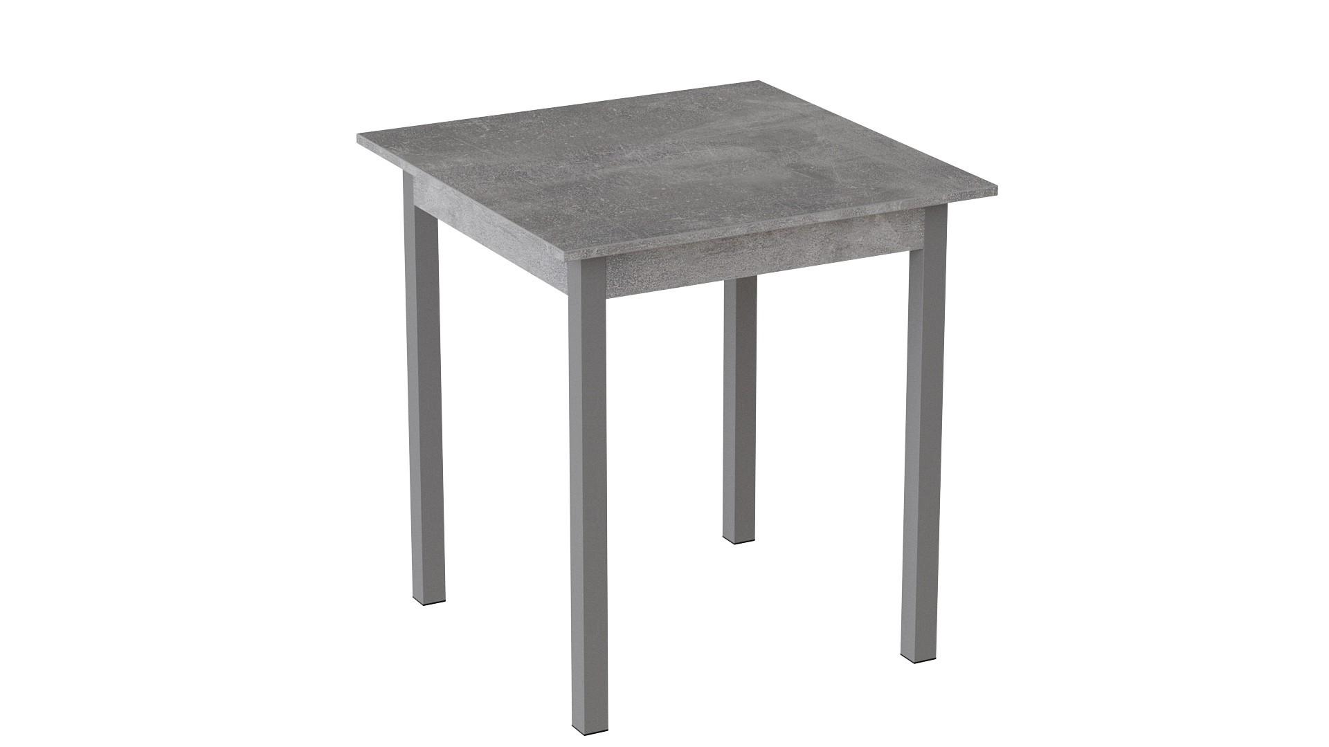 Обеденный стол Ferrum-decor Диего ДСП 16 мм 75x90x90 см Серый/Бетон (FRD-105580)