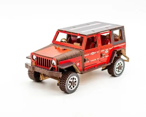 Конструктор 3D PuzzleOK Джип Wrangler деревянный 162 детали (мс-2516)