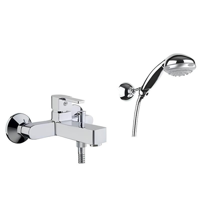 Смеситель для ванны SANTAN KALOS 76CR7450 с душевым гарнитуром (110380)