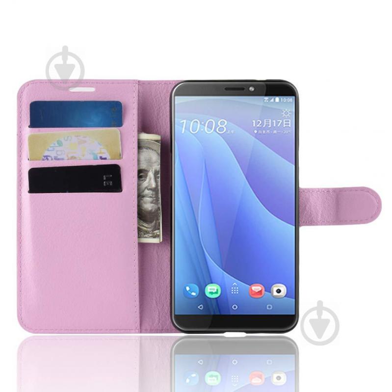 Чехол-книжка Litchie Wallet для HTC Desire 12s Pink (hub_RHsE82852) - фото 6