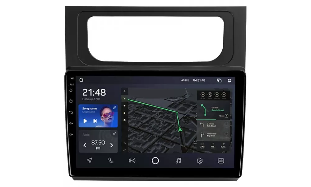 Штатная магнитола CYCLONE C10-004 4-64Gb 2k DSP Volkswagen Touran 2 1T 2010-2015 10"