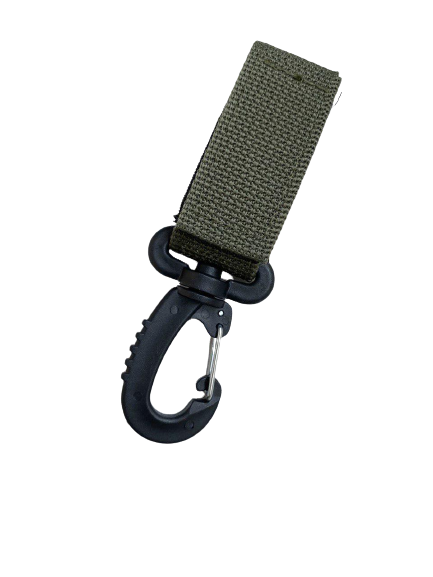 Карабін з петлею Molle пластик Олива