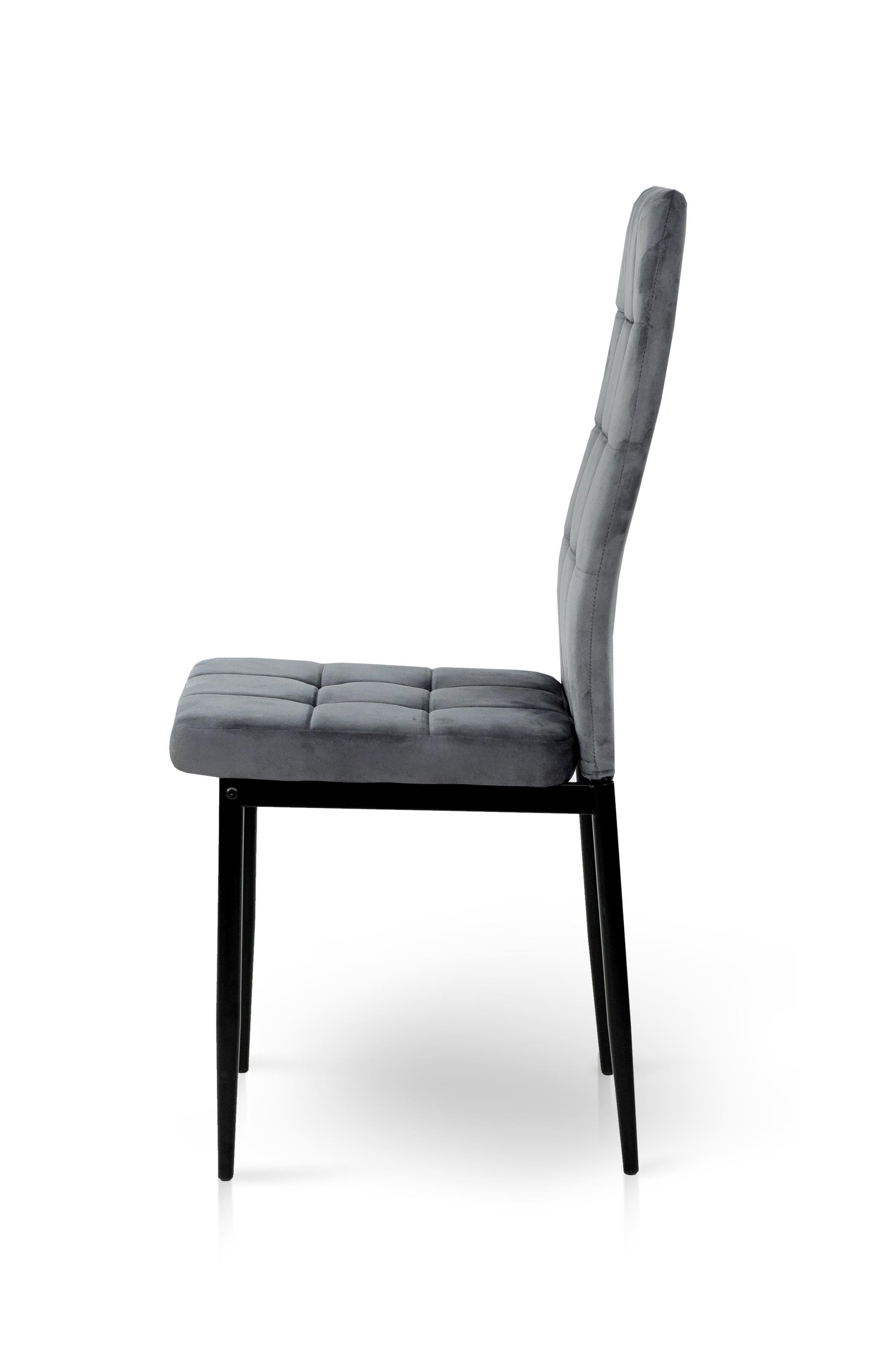 Стілець для кухні та вітальні ГРЕЙС Айс 410х980х510 мм Чорний/Темно-сірий (GAА0057601) - фото 2 Стілець для кухні та вітальні ГРЕЙС Айс 410х980х510 мм Чорний/Темно-сірий (GAА0057601) - фото 2