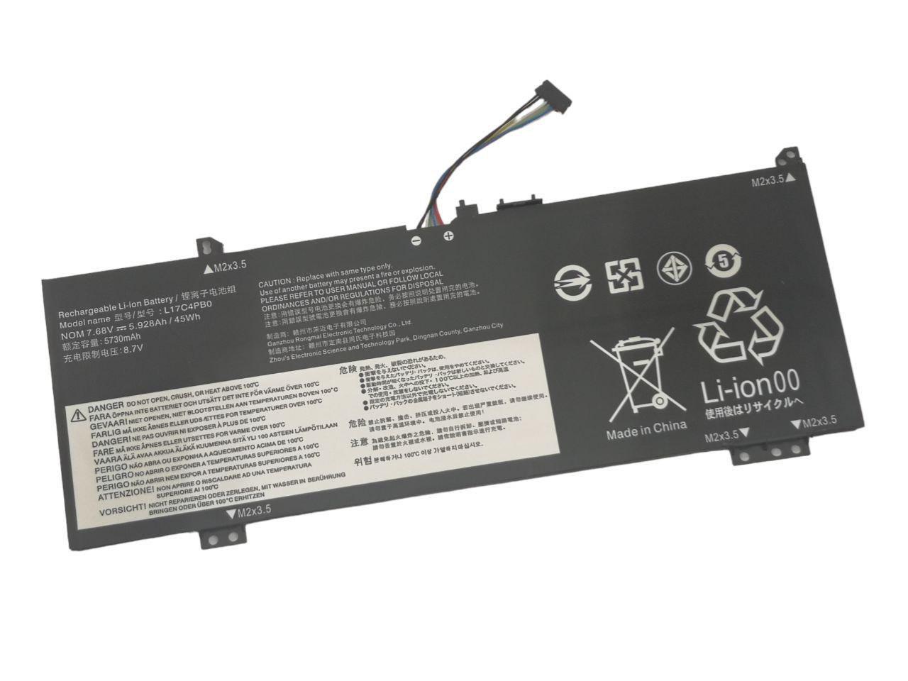 Аккумулятор для Lenovo IdeaPad 530s-14IKB/15IKB/FLEX 6-14/L17M4PB0/L17C4PB2 5730 mAh 45Wh (22000050)