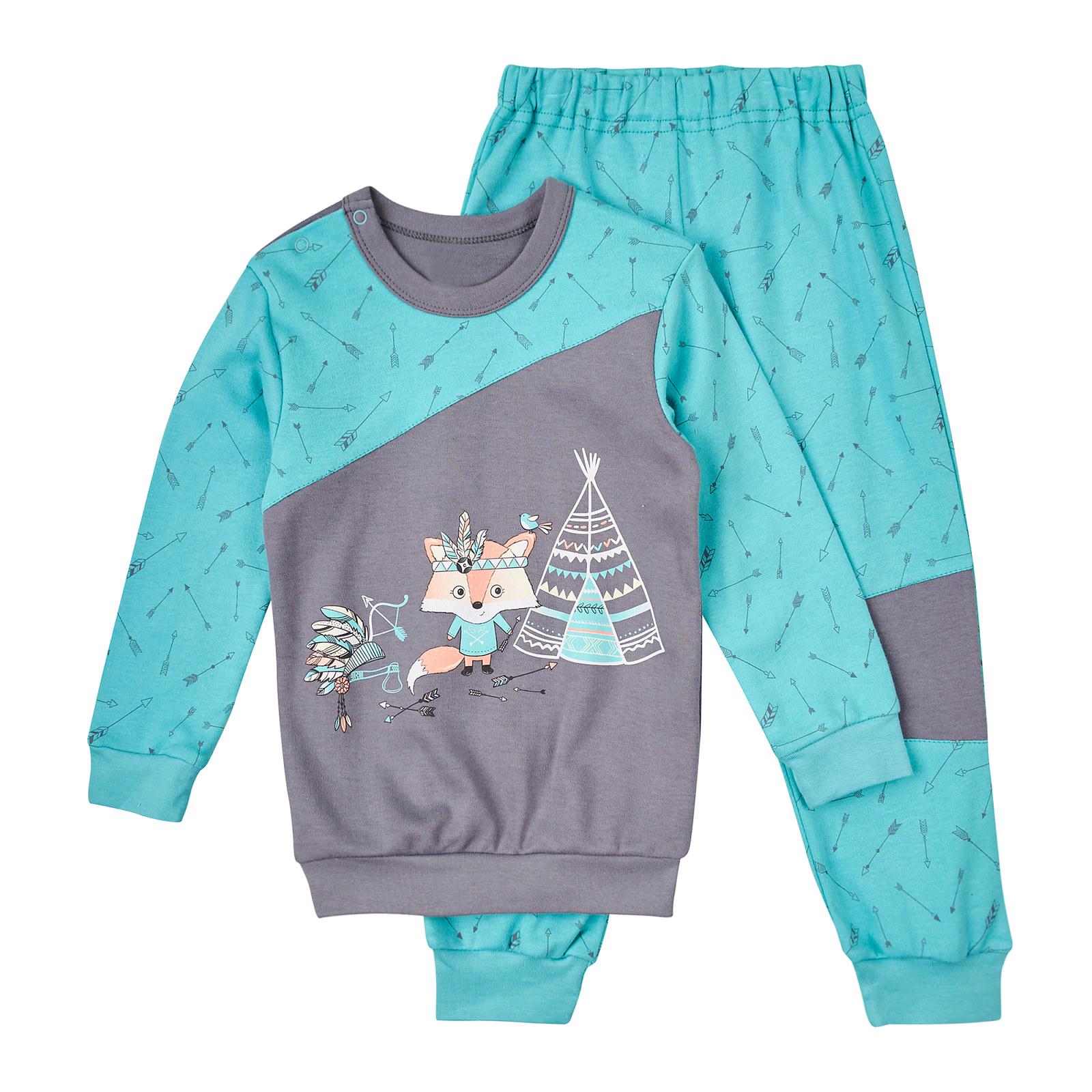 Пижама детская ЛяЛя 92 см Бирюзовый (К3ІН108-1)