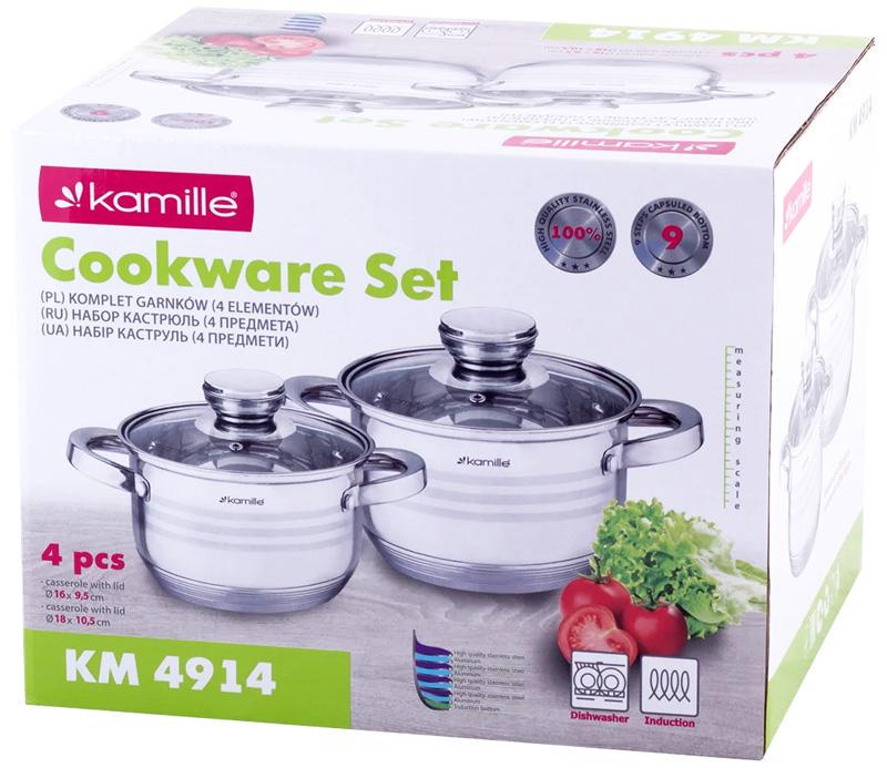 Набір каструль Desiree із нержавіючої сталі з мірною шкалою 1,5/2 л - фото 6 Набір каструль Desiree із нержавіючої сталі з мірною шкалою 1,5/2 л - фото 6