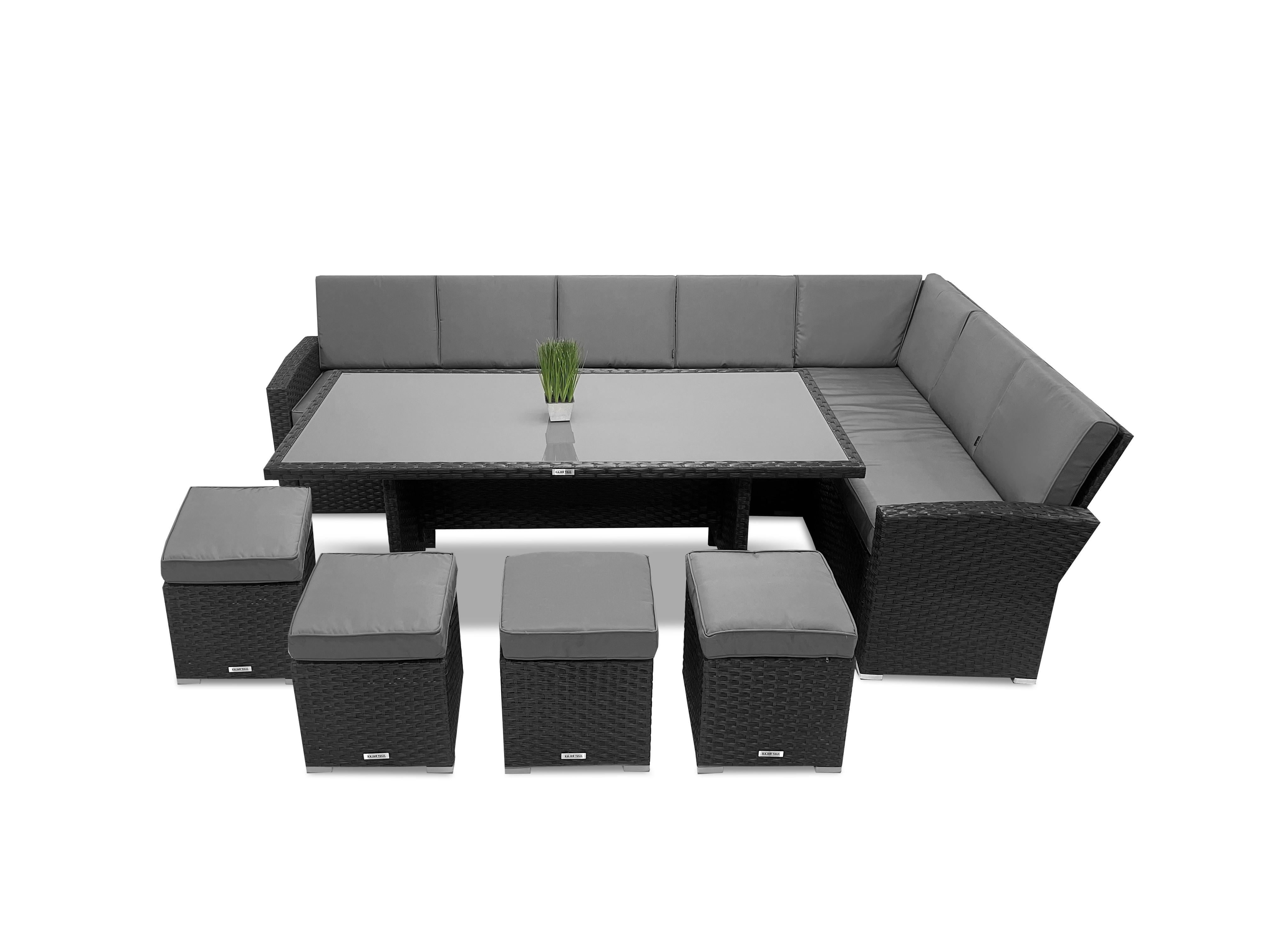 Набор садовой мебели Just Relax MILANO LONG правый угол 803 R Graphite
