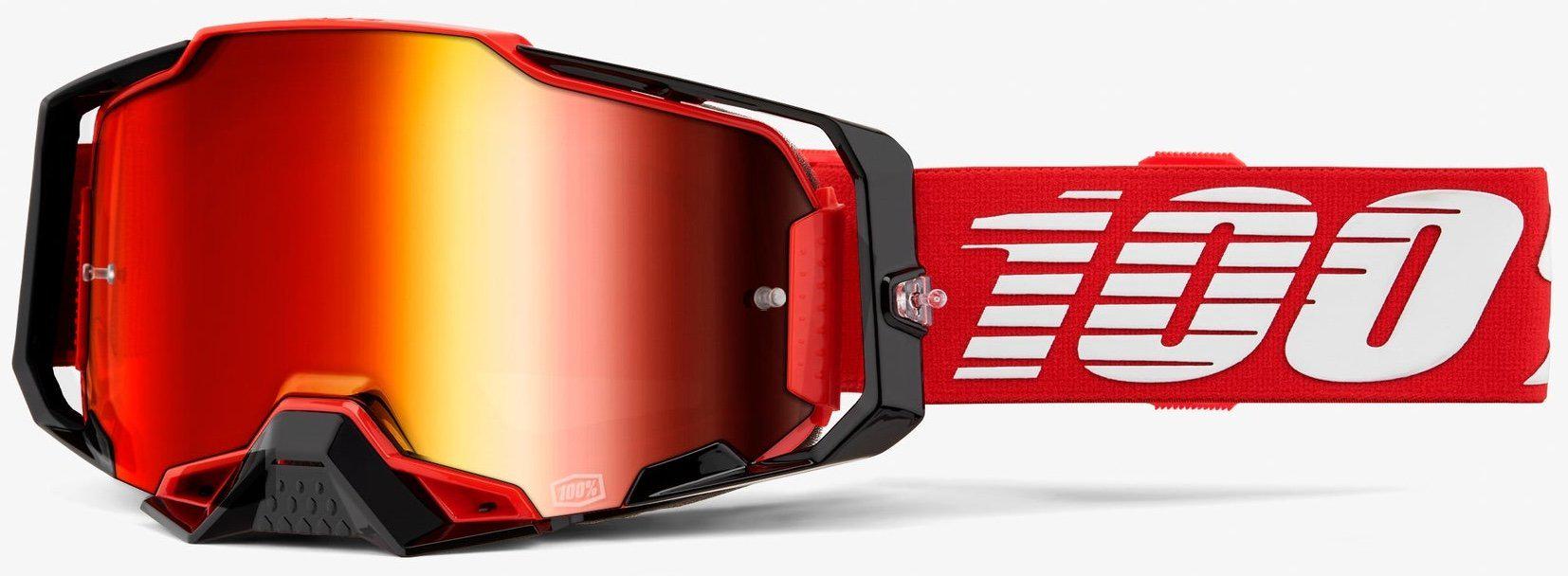 Мотоокуляри 100% ARMEGA Goggle Red/Mirror Red Lens (50272)