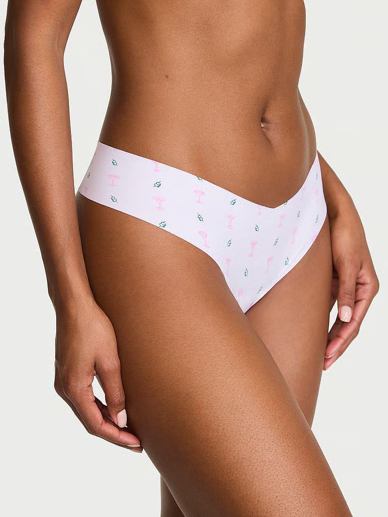 Трусики стринги Victoria's Secret No-Show Thong Panty White M Белый (27273841)