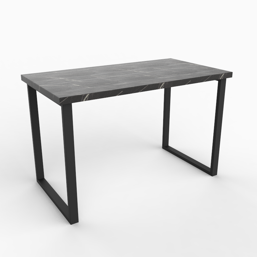 Стол письменный Loft Lab Simple 1400х650х755х36 мм Мрамор Черный (10211)