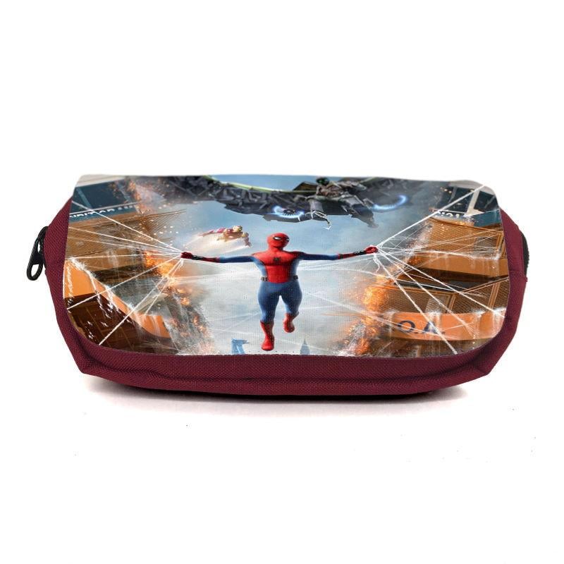 Пенал школьный Паук Spiderman-016 Бордовый (1559444091) Пенал школьный Паук Spiderman-016 Бордовый (1559444091)