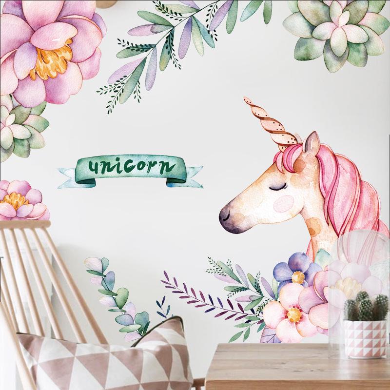 Наклейка на стену детская интерьерная Green Life Единорог 53х68 см (AY20067) - фото 2 Наклейка на стену детская интерьерная Green Life Единорог 53х68 см (AY20067) - фото 2