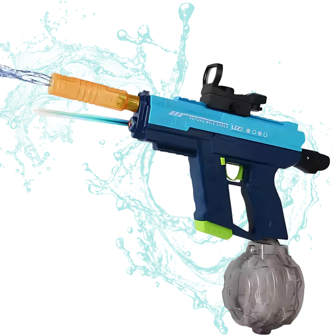 Пистолет бластер водный UZI для детей автоматический электрический игрушечный