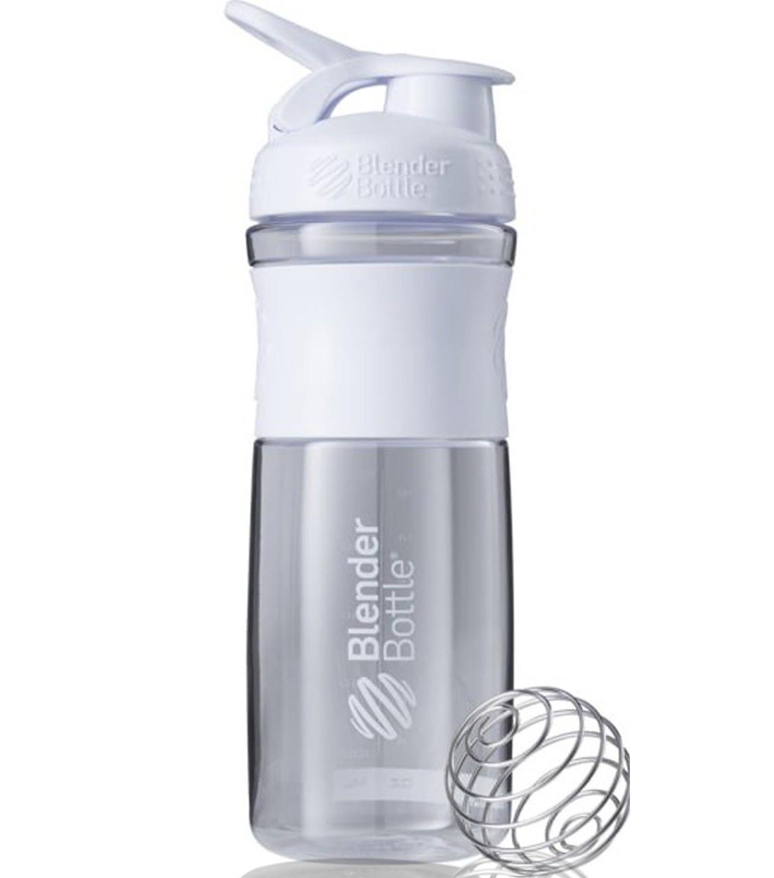 Шейкер спортивний BlenderBottle SportMixer 28 oz 820 мл White - фото 2