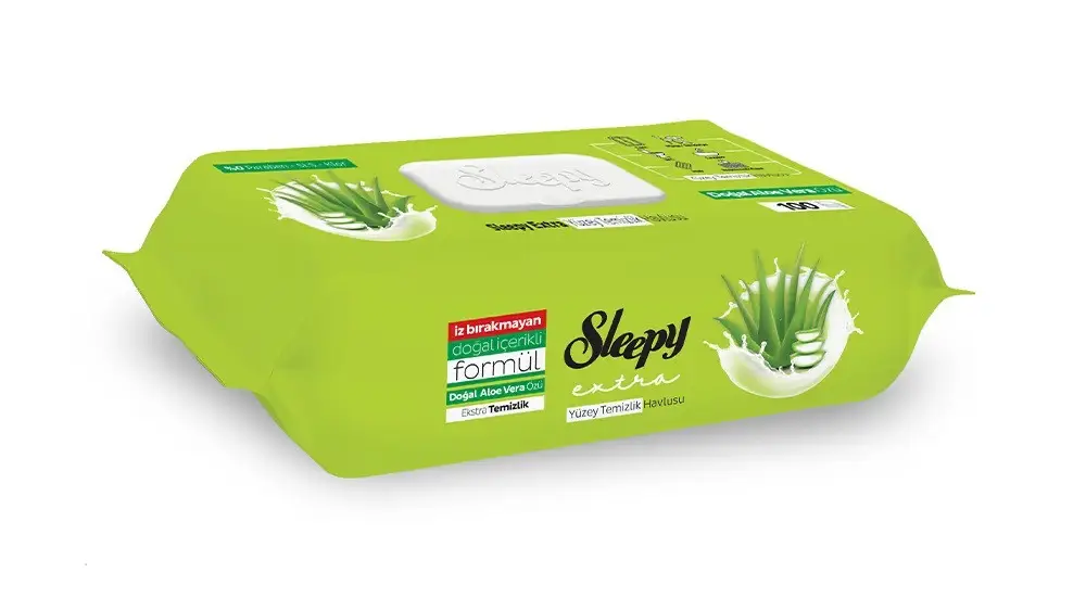Салфетки влажные для уборки SleepyClean Aloe Vera 100 шт. (000006412)