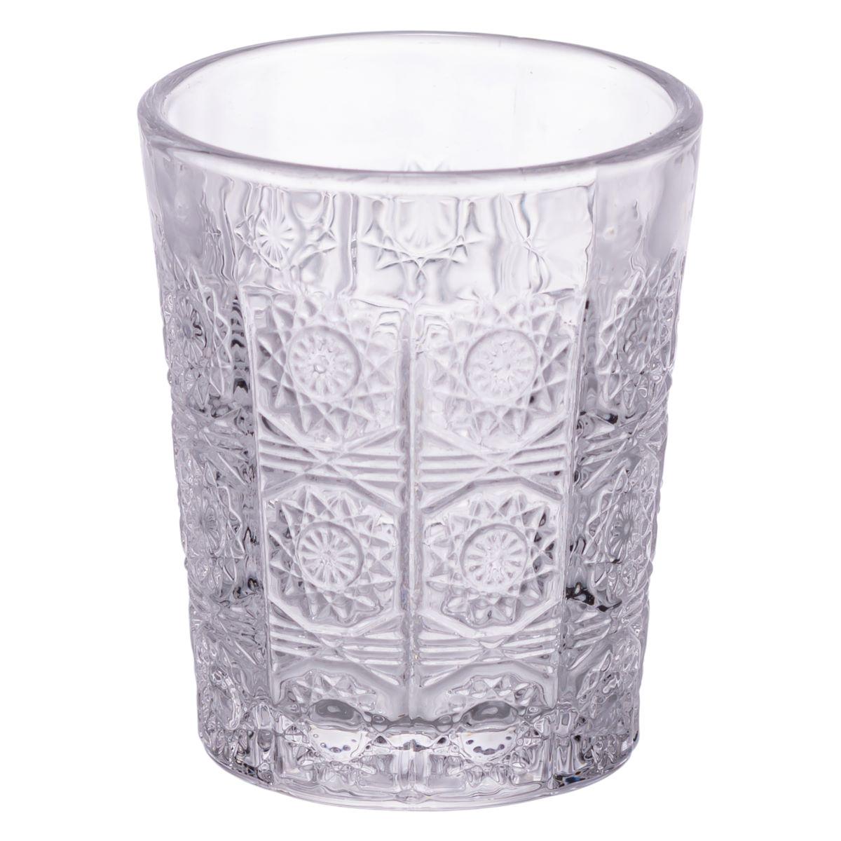 Набор стопок стеклянные с узором 6 шт. по 50 мл Прозрачный (HP-19-132)