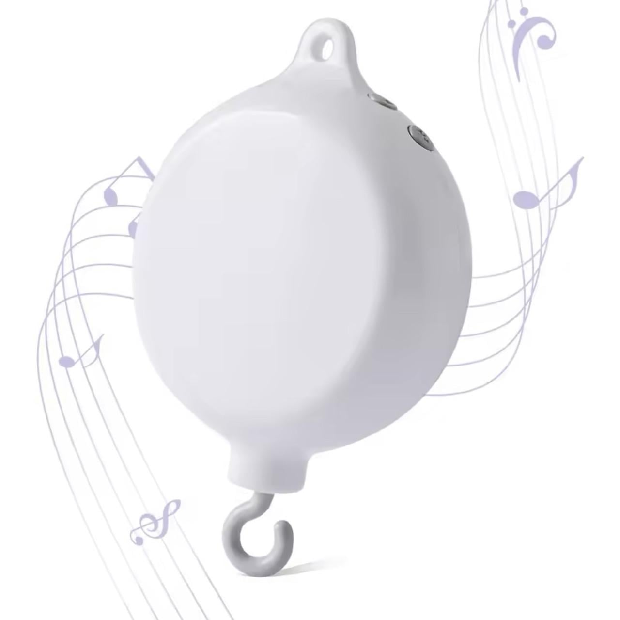 Музыкальный блок для мобиля на батарейках 35 мелодий Белый (2528755506)