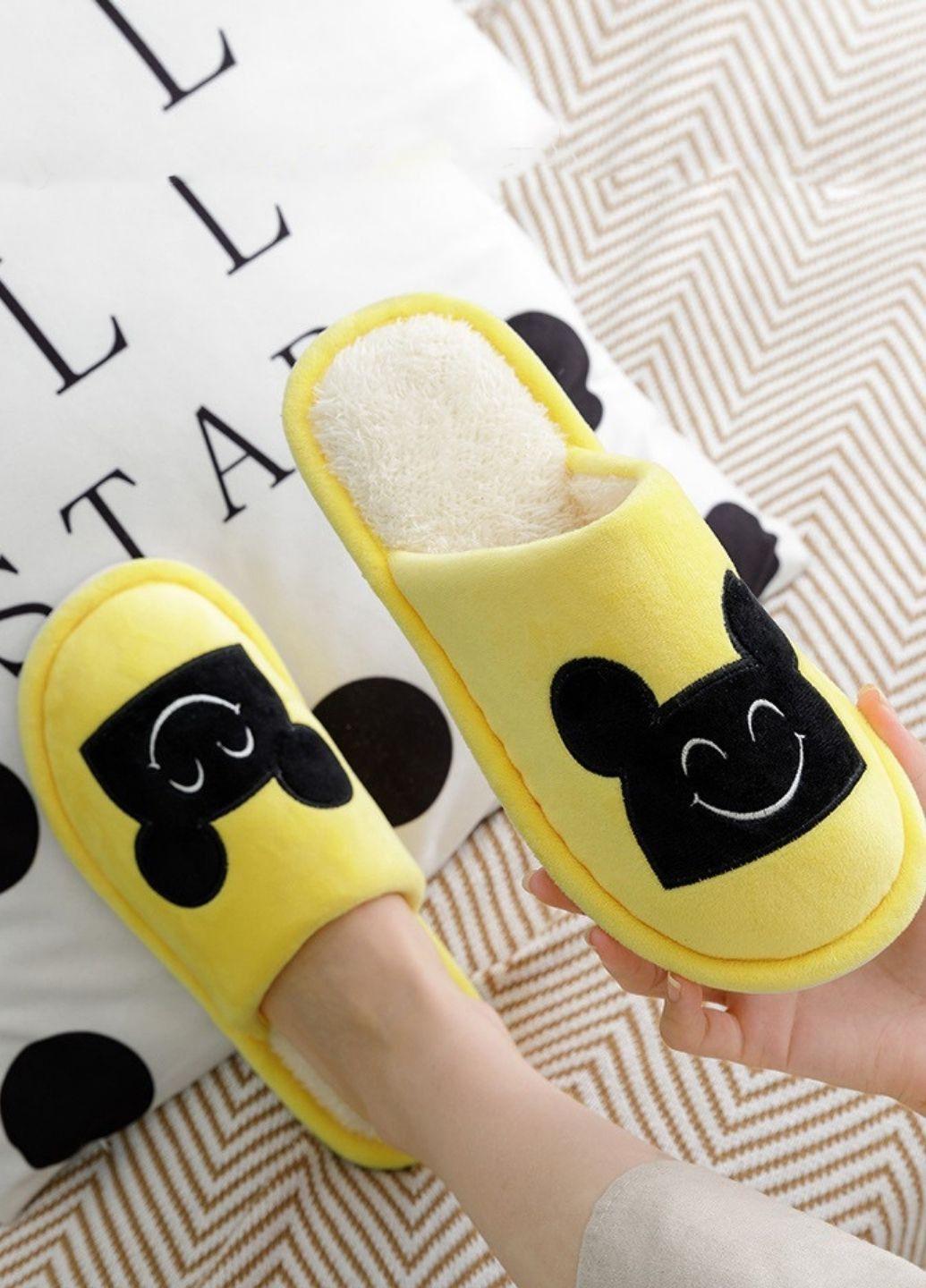 Тапочки теплые Winter Indoor Home р. 38 Желтый (7233) - фото 4