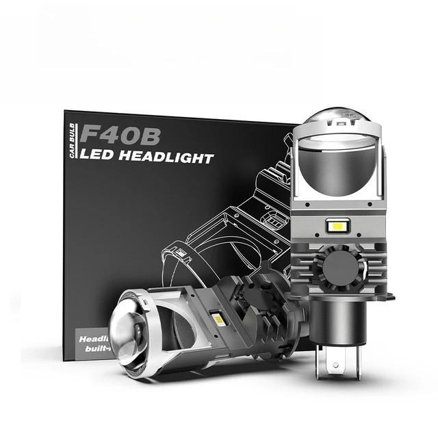 Мини-линзы LED H4 bi-LED 12-24 В 6000K (S59JC)