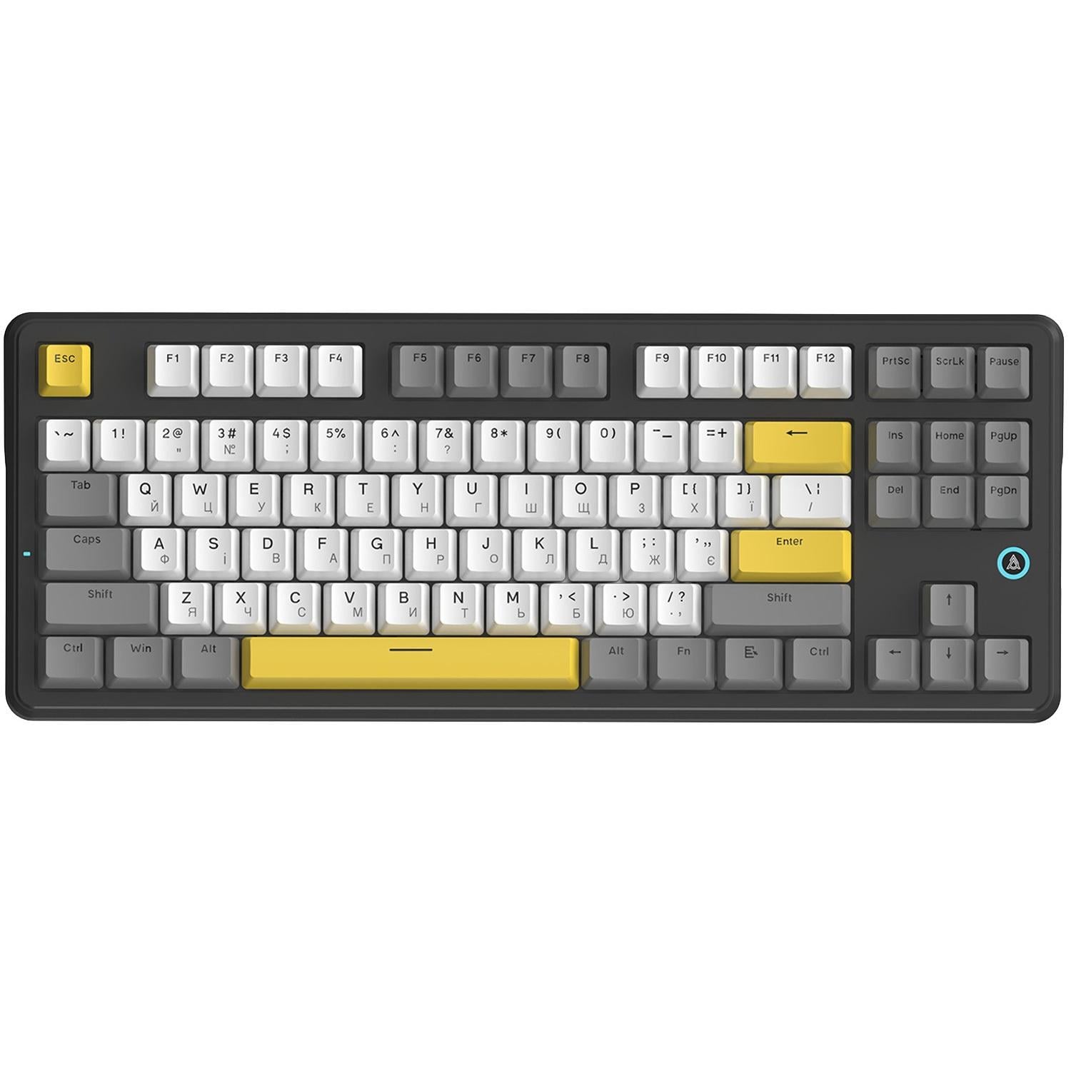 Клавиатура механическая игровая Ajazz AK870 V2 87 клавиш USB-C Flying Fish Switch Black (AK870-V2-FF-BGY)