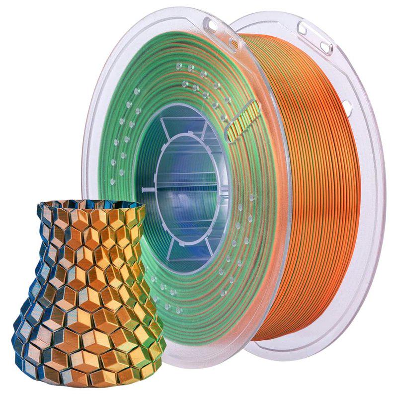 Филамент для 3D-принтера ELEGOO PLA 1 кг Silk Blue Green Orange