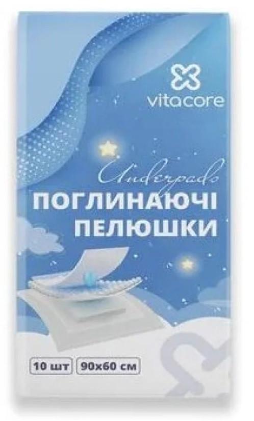 Пеленки детские Vitacore поглощающие 60х90 см 10 шт. (2679317726)