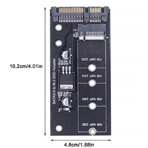 Адаптер перехідник для SSD M.2 NGFF B-Key на SATA3 до 6 Гбіт/с Black (957080) - фото 5 Адаптер перехідник для SSD M.2 NGFF B-Key на SATA3 до 6 Гбіт/с Black (957080) - фото 5