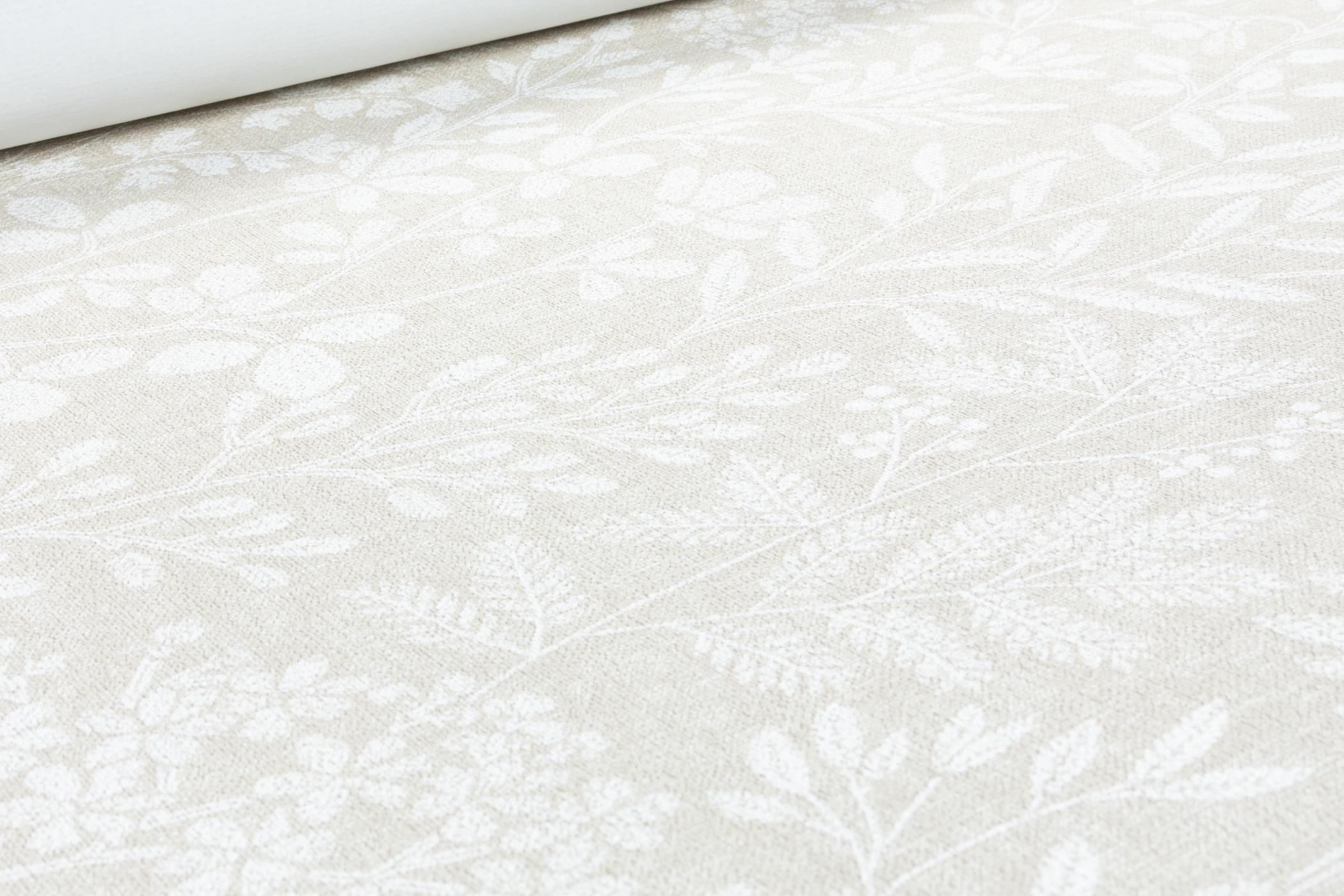 Обои флизелиновые GrandecoLife Karuna 205002 Декор винил горячего тиснения 0,53х10,05 м Бежевый