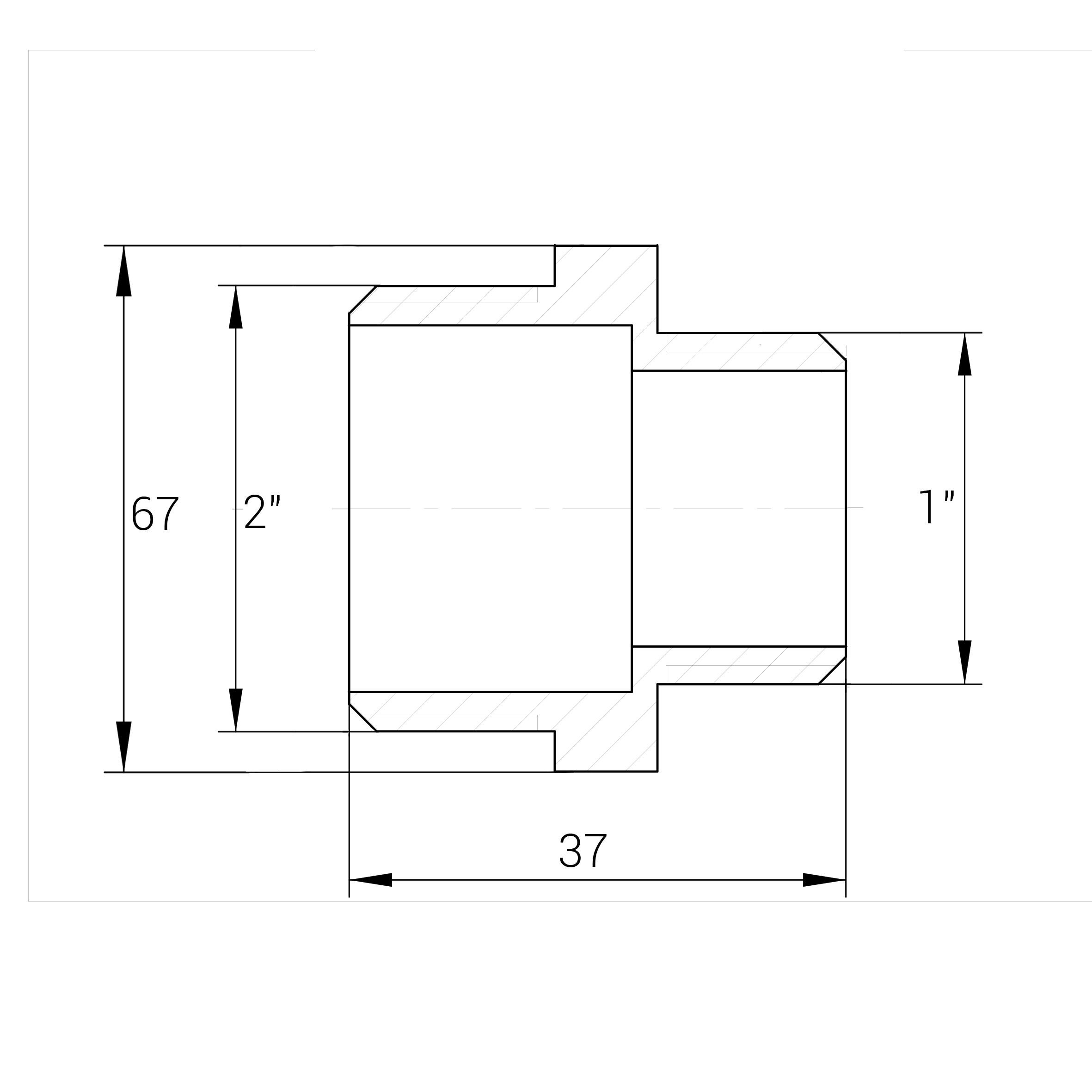 Ниппель VA 000025101 никель наружная-наружная 2"x1" (156990) - фото 4