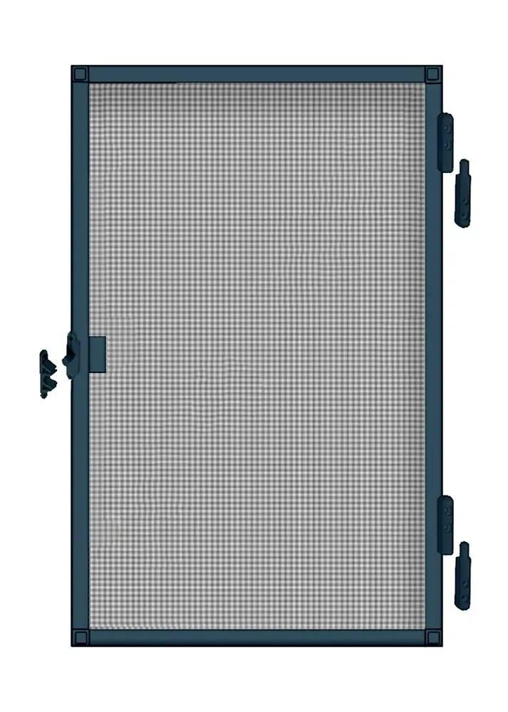 Набор для сборки оконной москитной сетки на петлях 60х140 см Антрацит (МСВЗ-60-140-А)