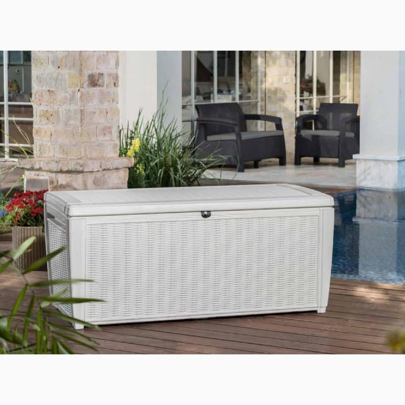 Садовий ящик для зберігання Keter Sumatra Pool Kit Ekom Білий (235691)