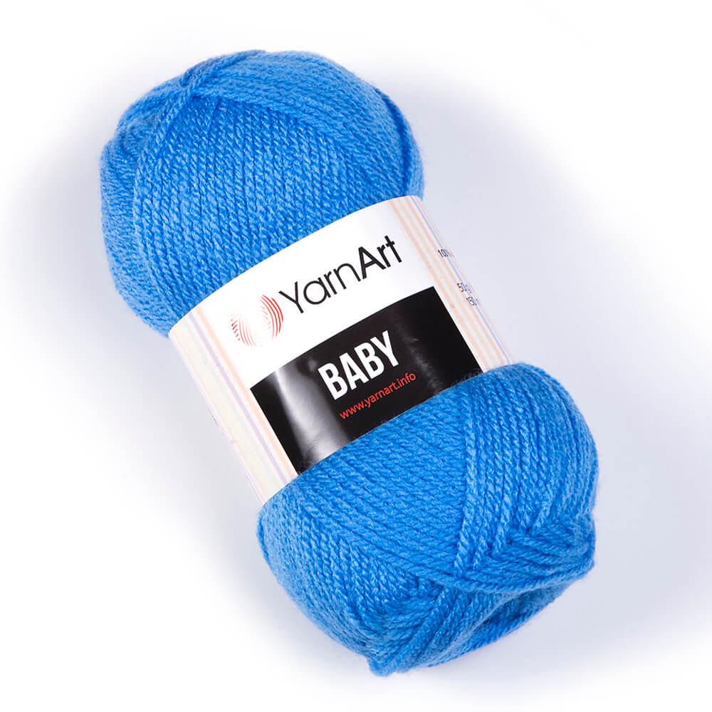 Пряжа YarnArt Baby 600 Синий (6017)
