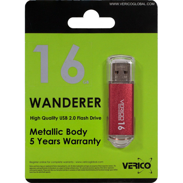 Флешка Verico Wanderer 16GB Red - фото 2