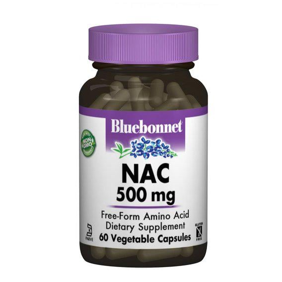 Ацетилцистеїн Bluebonnet Nutrition NAC N-Ацетил-L-Цистеін 500 мг 60 Caps